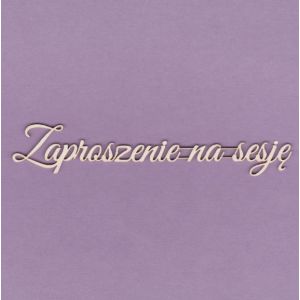 Tekturka Crafty Moly Napis G2 - Zaproszenie na sesję